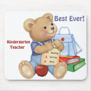 Mousepad Urso Escolar - Jardim de Infância