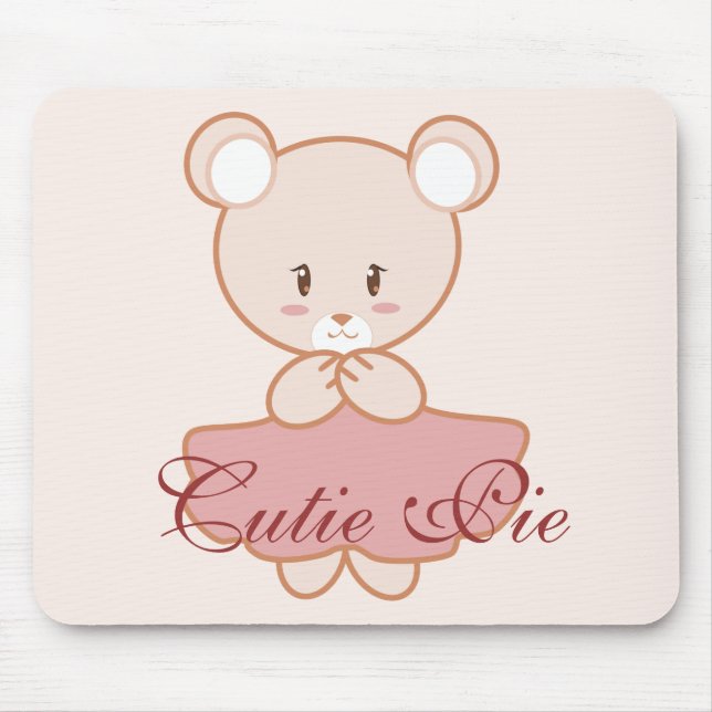 Mousepad Urso feminino (Frente)