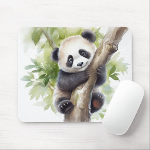 Mousepad Urso Panda Na Árvore