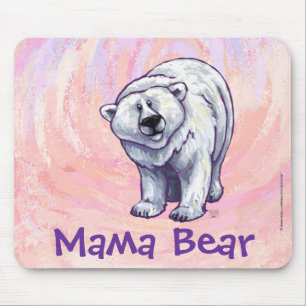 Mousepad Urso Polar Bonito para a Mãe