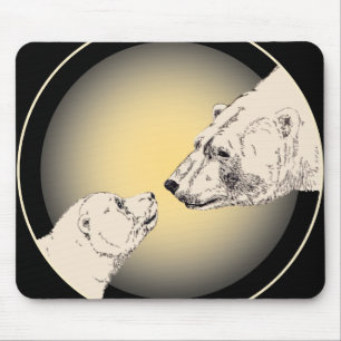 Mousepad Urso Polar e Bocal Selvagem Selvagem
