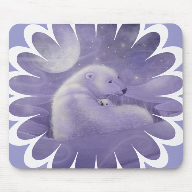 Mousepad Urso Polar e Filhote (Frente)