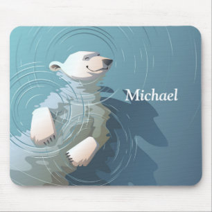 Mousepad Urso Polar Flutuante