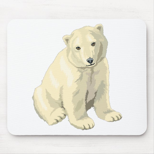 Mousepad Urso Polar Fofo (Frente)