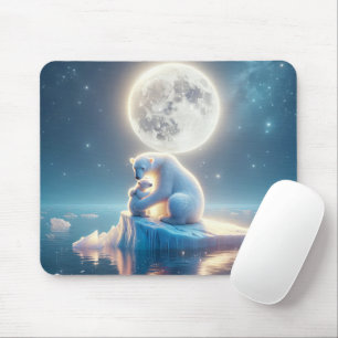 Mousepad Urso Polar Sobre A Fusão Do Iceberg
