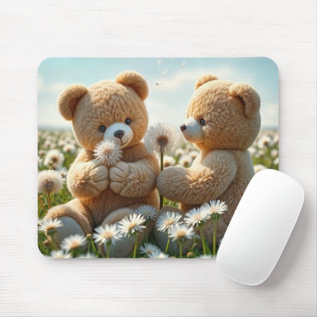 Mousepad Ursos de Teddy num Campo de Verão (Com mouse)