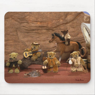 Mousepad Ursos Dinky: Vida ocidental selvagem