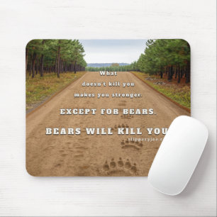 Mousepad Ursos do SlipperyJoe vão te matar impressões de pa