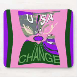 Mousepad USA Change Art Impressão