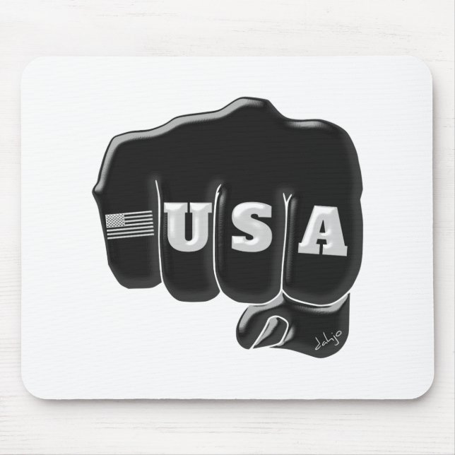 Mousepad USA Fist Bump com bandeira americana (Frente)