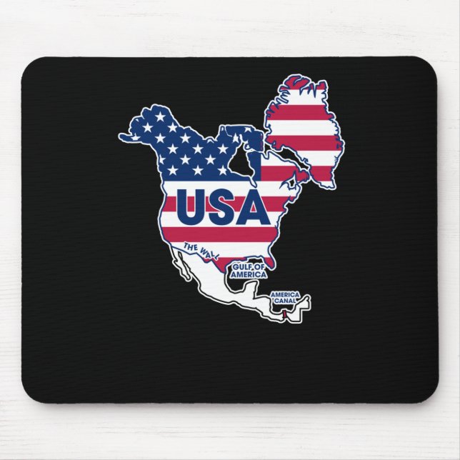 Mousepad Usa = Gronelândia + Canadá + Golfo + Canal (Frente)