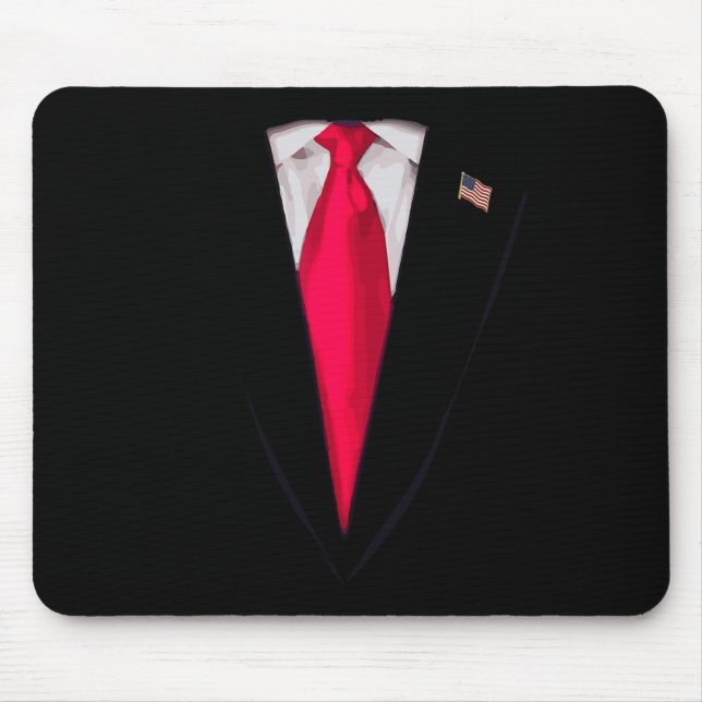 Mousepad Usa President Trump Suit Funny Halloween Costume G (Frente)