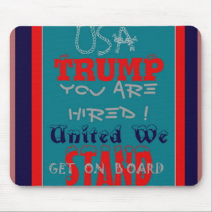 Mousepad USA Trump Você Está Cansado! Unidos, Vamos!