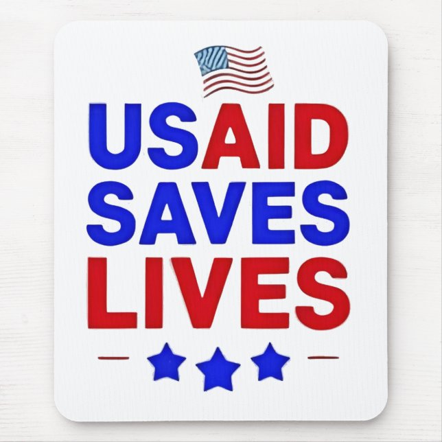 Mousepad USAID salva vidas Agência Americana de Desenvolvim (Frente)