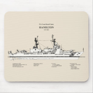 Mousepad USCG Cutter Hamilton whec- 715 - SBD