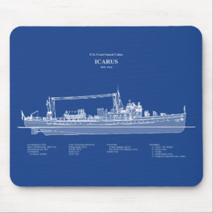 Mousepad USCG Cutter Icarus wpc- 110 - ABD
