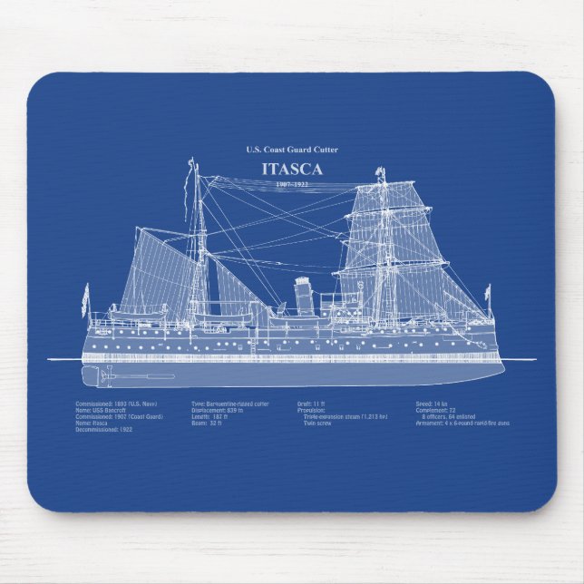 Mousepad USCG Cutter Itasca - ABD (Frente)