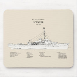 Mousepad USCG Cutter Spencer wpg-36 - SBD