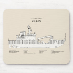 Mousepad USCG Cutter Willow wlb- 202 - SBD