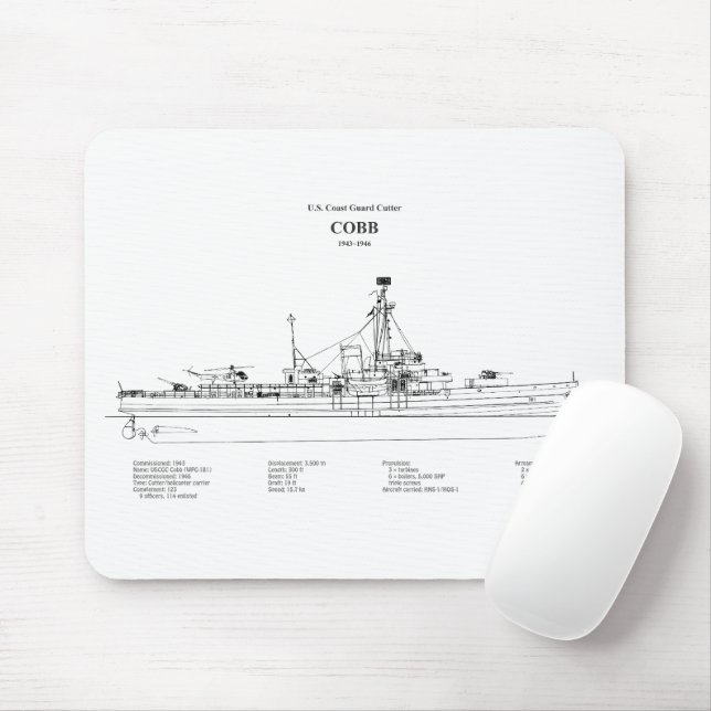 Mousepad USCGC Cobb wpg-181 - BD (Com mouse)