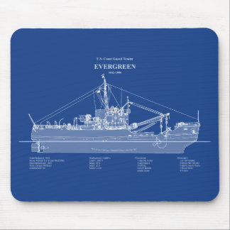 Mousepad USCGT Evergreen wlb-295 - ABD
