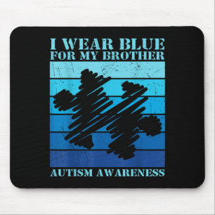 Mousepad Use Azul Pelo Meu Irmão Autista Crianças Au Consci