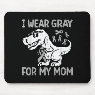 Mousepad Use Cinza Para Conscientização do Câncer Cerebral