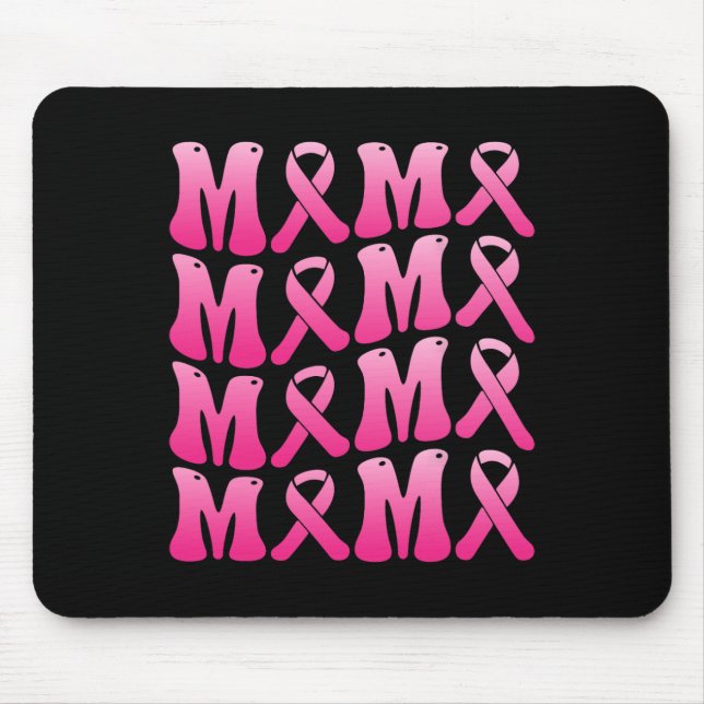 Mousepad Use Rosa Para Meu Esquadrão de Apoio ao Câncer de  (Frente)
