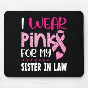 Mousepad Use Rosa Para Minha Cunhada Conscientização do Cân