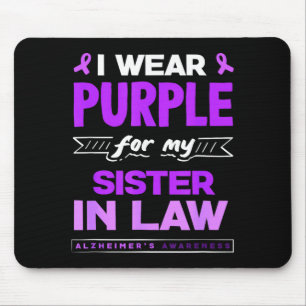 Mousepad Use roxo pela doença de Alzheimer da cunhada