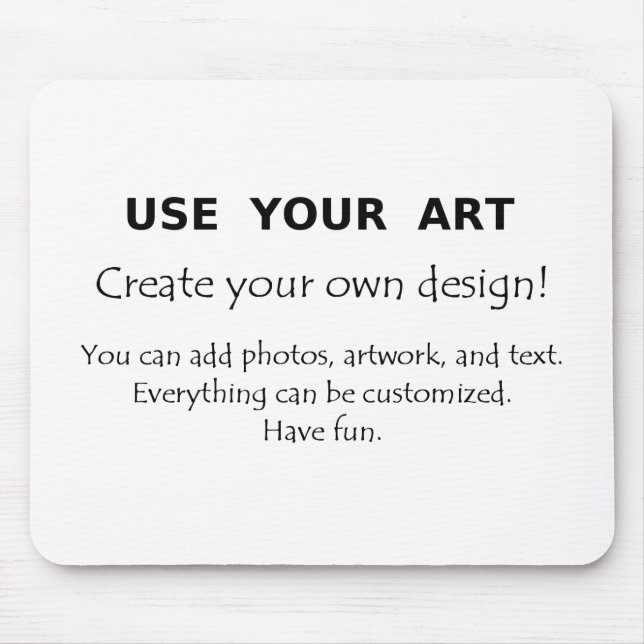 Mousepad Use sua arte criam seu próprio design original (Frente)