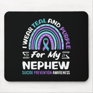 Mousepad Use Verde Teal E Roxo Para Design De Prevenção Ao 