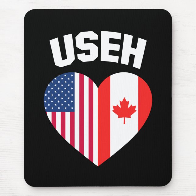 Mousepad USEH America Canada Flag Funny American (Frente)