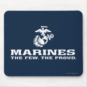 Mousepad USMC o poucos o logotipo orgulhoso empilhado -