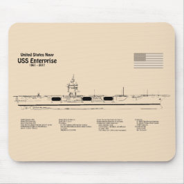 Mousepad USS Enterprise - Entrega de Planos de Esquema SD