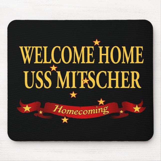 Mousepad USS Home bem-vindo Mitscher (Frente)