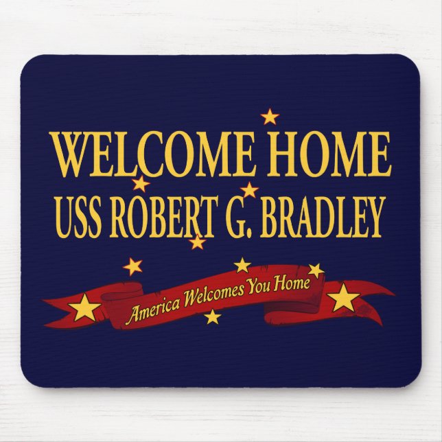 Mousepad USS Home bem-vindo Robert G. Bradley (Frente)