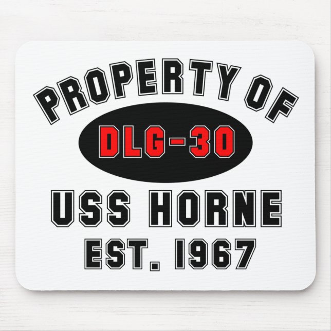 Mousepad USS Horne DLG-30 (Frente)