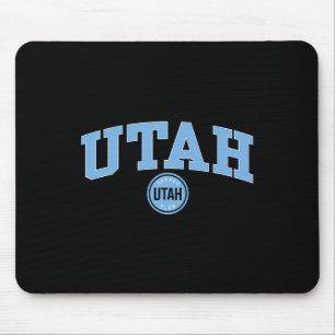 Mousepad Utah Hockey Club Arco Sobre Cinza Nhl Licenciado O