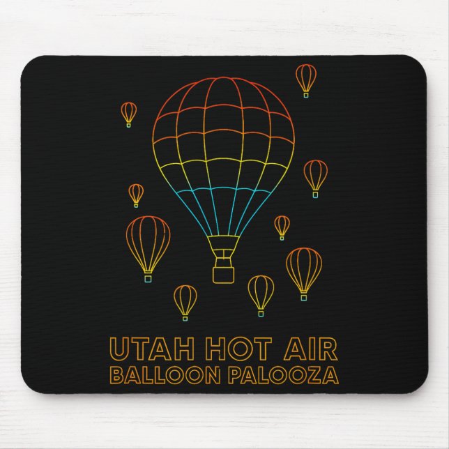 Mousepad Utah Hot Air Balloon Palooza Apparel  (Frente)