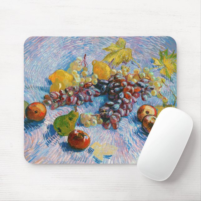 Mousepad Uvas, limões, peras e maçãs, Van Gogh (Com mouse)