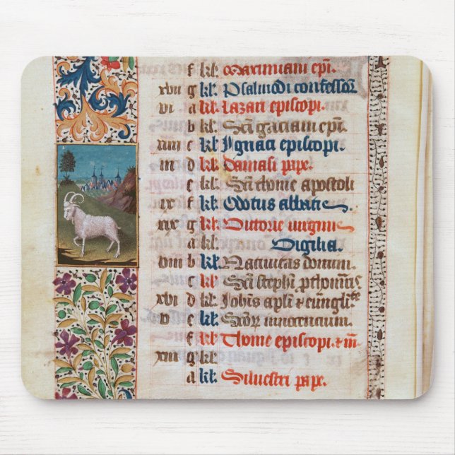 Mousepad V.25-3 Fol.12v o mês de dezembro (Frente)