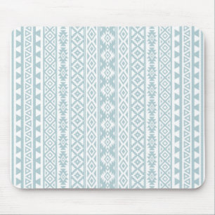 Mousepad (v) azul estilizado asteca & branco do ovo do pato
