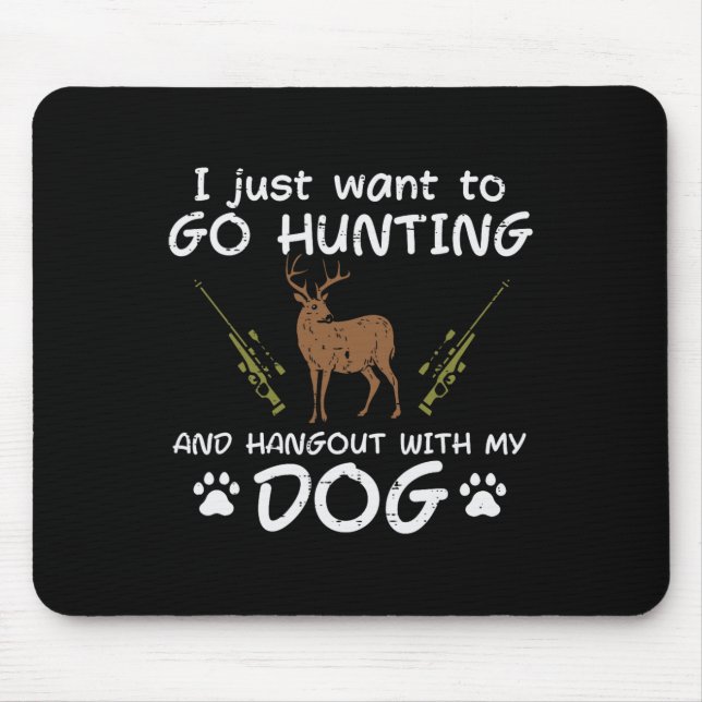 Mousepad Vá Caçá-Lo Com Cachorros Engraçados. (Frente)