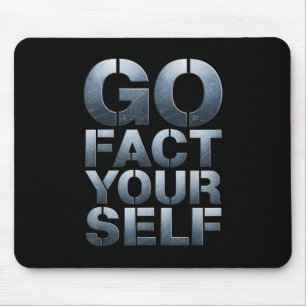 Mousepad Vá Fatorar a Si Mesmo Slogan Divertido Ciência Mot