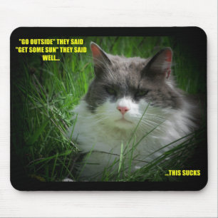 Mousepad Vá fora, obtenha algum sol?