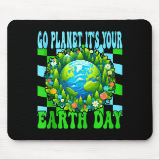 Mousepad Vá planeta dia da terra fofo terra amantes da natu