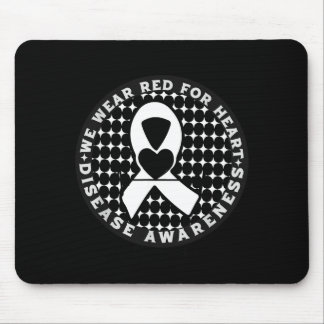 Mousepad Vá Vermelho - Conscientização do Mês da Saúde Card