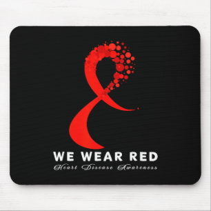 Mousepad Vá Vermelho Em Fevereiro Conscientização Saúde Doe
