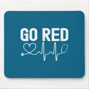 Mousepad Vá Vermelho Para Arte Americana de Mulheres